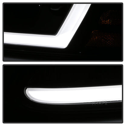 SPYDER xTune 04-08 Pontiac Grand Prix Crystal Headlights - Light Bar DRL - Black - HD-JH-PGPRIX04-LBDRL-BK 9046223
