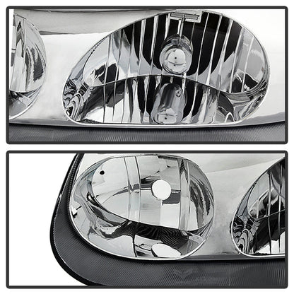 SPYDER Xtune Satun Sc Series Coupe 2001-2002 OEM Style Headlights Chrome HD-JH-SASC-01-C 9029721