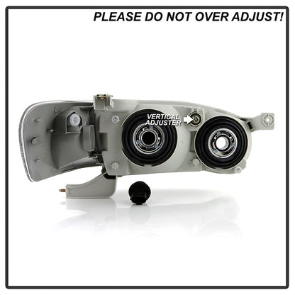 SPYDER Xtune Toyota Corolla 01-02 Crystal Headlights w/ Amber Corner Lights Black HD-JH-TC01-AM-BK 5072948