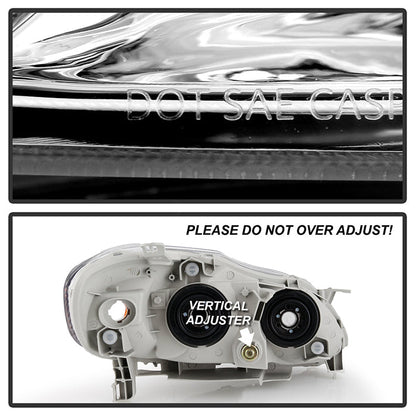 SPYDER Xtune Toyota Corolla 03-06 Crystal Headlights Chrome HD-JH-TC03-AM-C 5073747