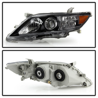 SPYDER Xtune Toyota Camry 10-11 ( USa Built/Nal ) Amber Projector Headlights Black HD-JH-TCAM10-AM-BK 5072870