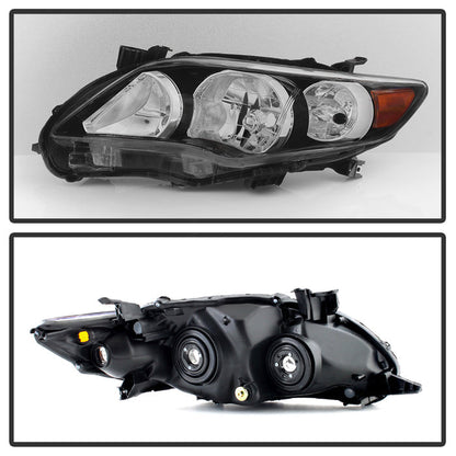 SPYDER xTune Toyota Corolla 11-13 S XRS Driver Side Headlights - OEM Left - Black HD-JH-TCO11-OE-BK-L 9937507