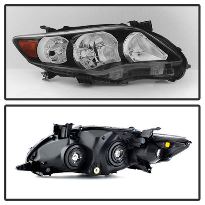SPYDER xTune Toyota Corolla 11-13 S XRS Passenger Side Headlights - OEM Right - Black HD-JH-TCO11-OE-BK-R 9937514