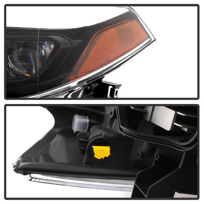 SPYDER xTune 14-16 Toyota Corolla OEM LED Headlights - Black w/Chrome (HD-JH-TCOL14-OE-BK) 9943713