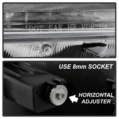 SPYDER xTune 08-10 Toyota Highlander (Excl Hybrid/Sport) OEM Style Headlights - Chrome (HD-JH-THIGH08-AM-C) 9044151