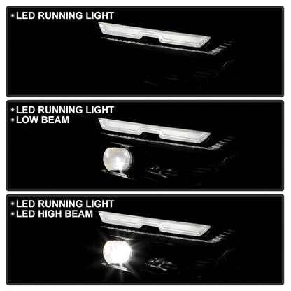 SPYDER 22-24 Toyota RAV4 LED High Low Beam w/Halogen Bulb Headlight- Right (HD-JH-TRAV422-LED-OE-R) 9959486