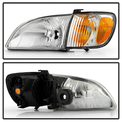 SPYDER 01-03 Toyota Sienna OEM Style Headlights w/ Corner Signal Light - Chrome (HD-JH-TSIE01-SET-C) 9054822