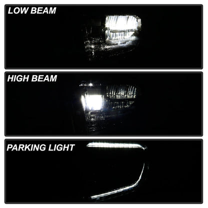 xTune Toyota Tundra 18-20 (Fit LED Only) OEM Style Headlights - Black Left HD-JH-TTU18-LED-OE-BK-L 9949258