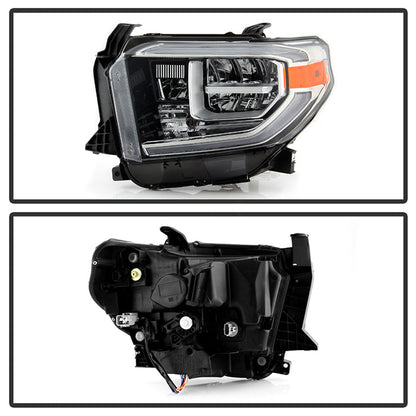 xTune Toyota Tundra 18-20 (Fit LED Only) OEM Style Headlights - Chrome Left HD-JH-TTU18-LED-OE-L 9949234