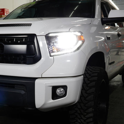 xTune Toyota Tundra 18-20 (Fit LED Only) OEM Style Headlights - Chrome Left HD-JH-TTU18-LED-OE-L 9949234