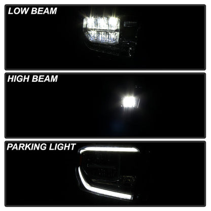 xTune Toyota Tundra 18-20 (Fit LED Only) OEM Style Headlights - Chrome Right HD-JH-TTU18-LED-OE-R 9949241