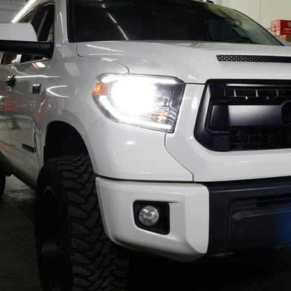 xTune Toyota Tundra 18-20 (Fit LED Only) OEM Style Headlights - Chrome Right HD-JH-TTU18-LED-OE-R 9949241