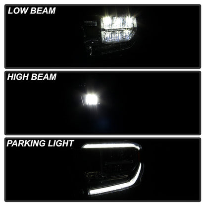 xTune Toyota Tundra 18-20 (Fit LED Only) OEM Style Headlights - Smoke Left HD-JH-TTU18-LED-OE-SM-L 9949272