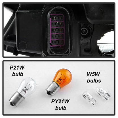 SPYDER Xtune Volkswagen Jetta 11-14 Amber Crystal Headlights Black HD-JH-VJ11-AM-BK 5075796