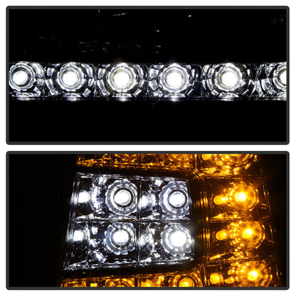 SPYDER Xtune Ford F150 97-03 Crystal Headlights w/ Clear LED Corners Smoke HD-ON-FF15097-LED-SET-SM 5014801