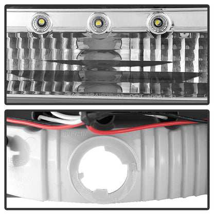 SPYDER Xtune Jeep Grand Cherokee 93-98 1Pc Crystal Headlights Chrome HD-ON-JGC93-1PC-LED-C 5017659