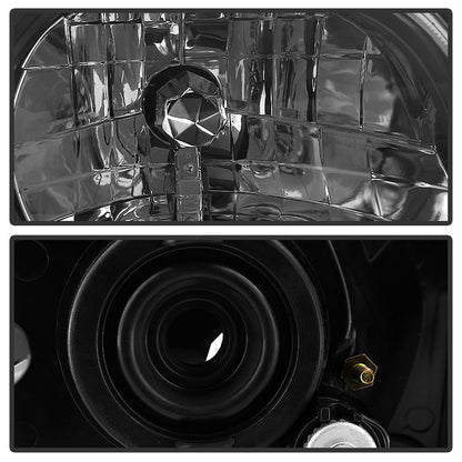 SPYDER Xtune Toyota Tacoma 01-04 1 Piece w/ Black Trim Crystal Headlights Black HD-ON-TT01-1PC-LED-BK 5056214