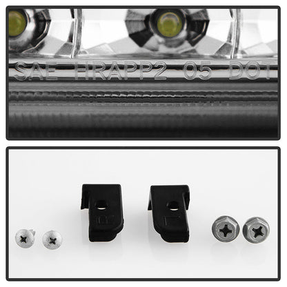 SPYDER Xtune Toyota Tacoma 01-04 1 Piece w/ Black Trim Corner Crystal Headlights HD-ON-TT01-1PC-LED-C 5056344