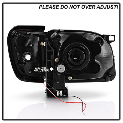 SPYDER Xtune Toyota Tacoma 01-04 1 Piece w/ Black Trim Corner Crystal Headlights HD-ON-TT01-1PC-LED-C 5056344