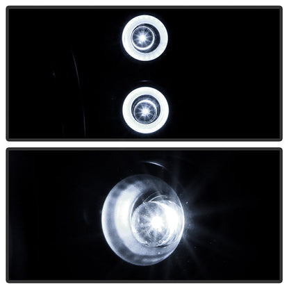 Spyder Ford Mustang 87-93 1PC LED (Replaceable LEDs)Crystal Headlights Black HD-YD-FM87-1PC-LED-BK 5012531
