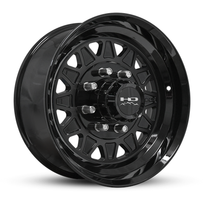 HD Trailer HDT Forged 17.5x6.75 +0 8x165mm 128.6mm Gloss Black - Lug Centric