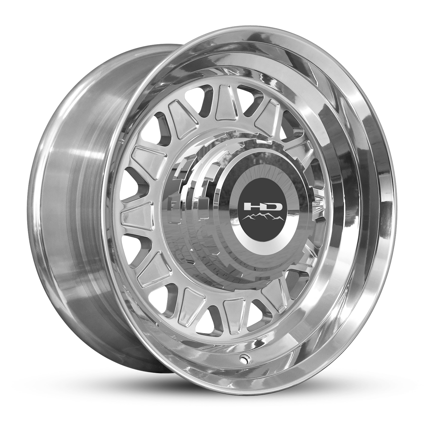 HD Trailer HDT Forged 17.5x6.75 +0 8x165mm 121.2mm Full Polish - Hub Centric - CAP NOT INCLUDED