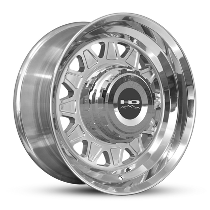 HD Trailer HDT Forged 17.5x6.75 +0 8x165mm 121.2mm Full Polish - Hub Centric - CAP NOT INCLUDED