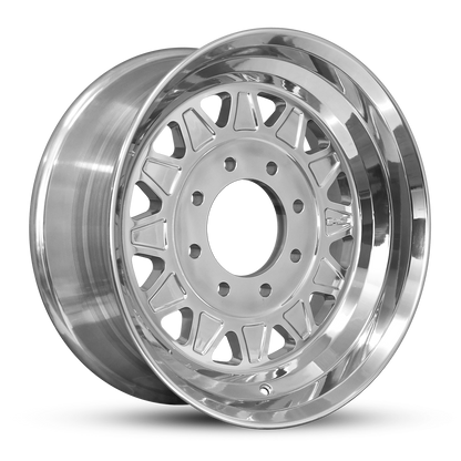 HD Trailer HDT Forged 17.5x6.75 +0 8x165mm 121.2mm Full Polish - Hub Centric - CAP NOT INCLUDED