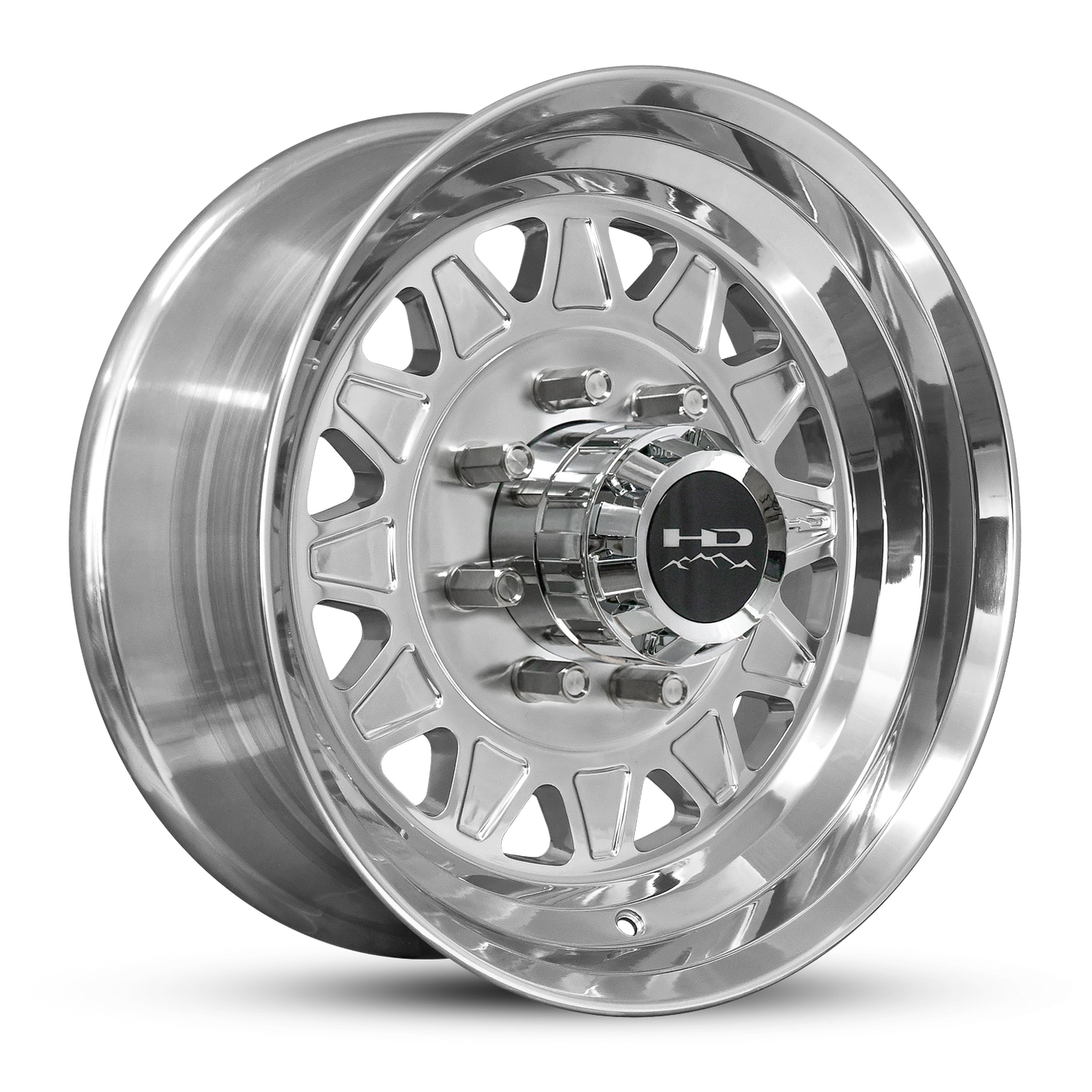 HD Trailer HDT Forged 17.5x6.75 +0 8x165mm 128.6mm Full Polish - Lug Centric