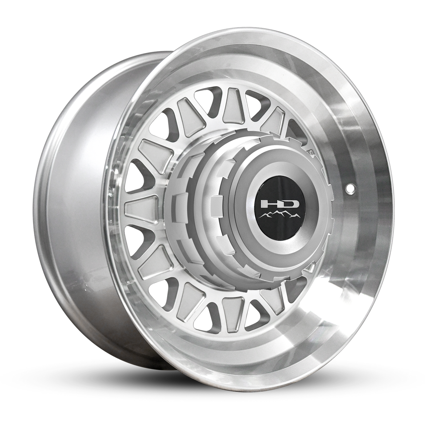 HD Trailer HDT Forged 17.5x6.75 +0 8x165mm 121.2mm Gloss Silver/Machined Face - Hub Centric - CAP NOT INCLUDED