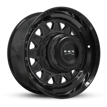HD Trailer HDT Forged 17.5x6.75 +0 8x165mm 121.2mm Gloss Black - Hub Centric - CAP NOT INCLUDED