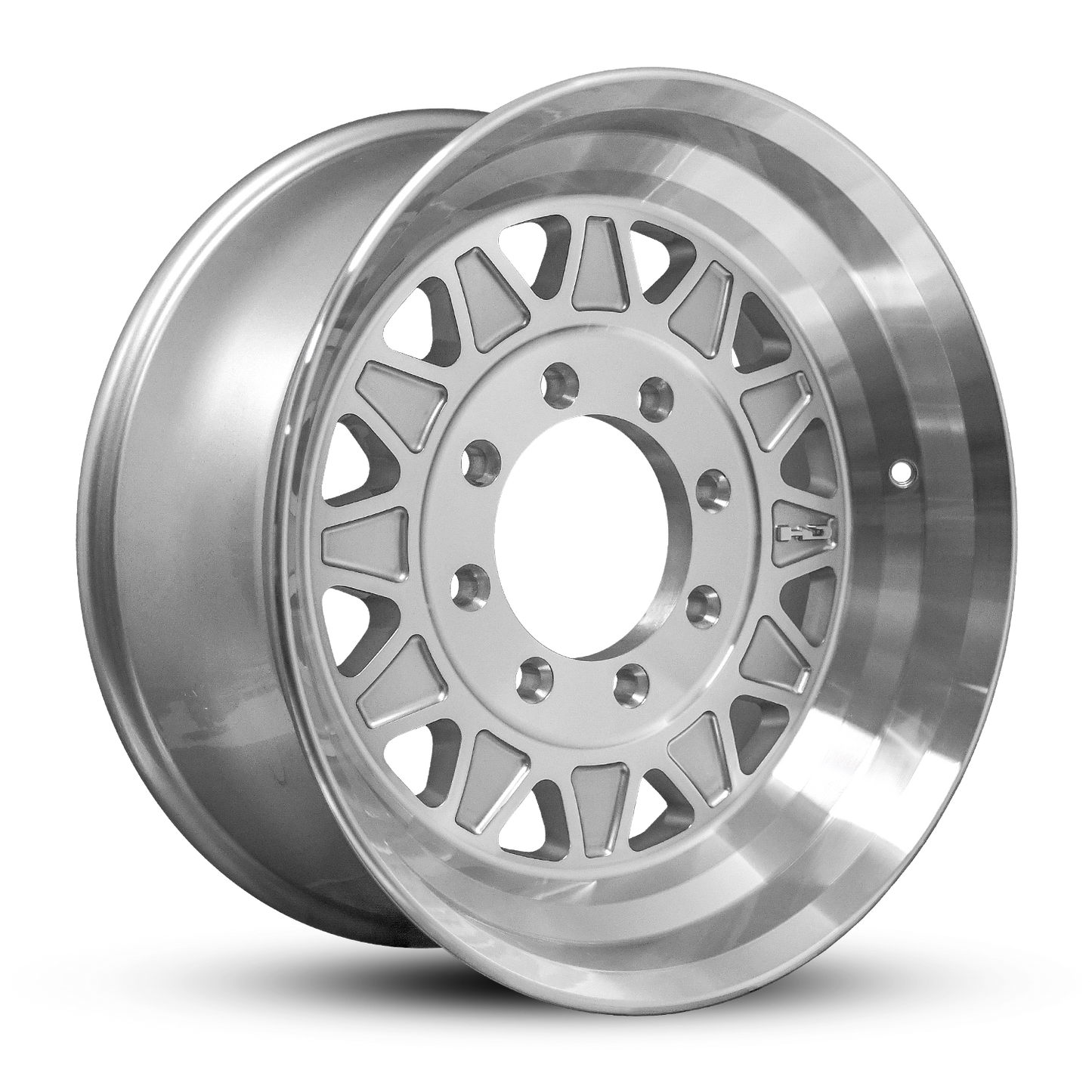 HD Trailer HDT Forged 17.5x6.75 +0 8x165mm 121.2mm Gloss Silver/Machined Face - Hub Centric - CAP NOT INCLUDED