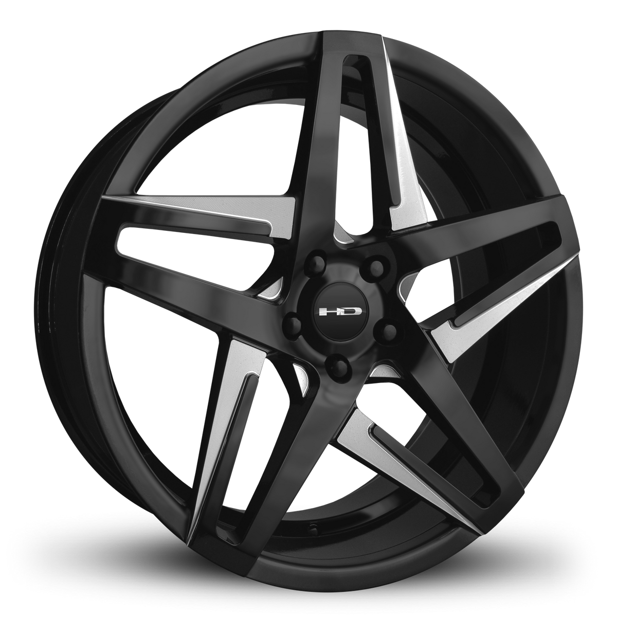 HD Wheels Hairpin 20x8.5 +35 5x114.3mm 73.1mm Satin Black/Milled Face