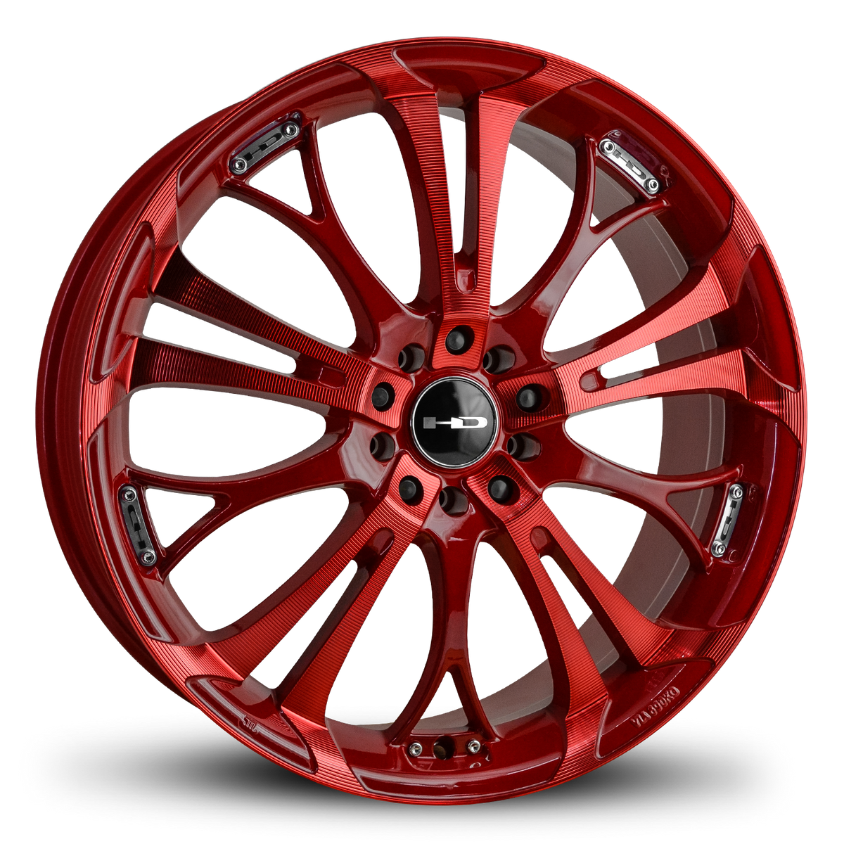 HD Wheels Spinout 18x7.5 +35 5x120/5x114.3mm 74.1mm Sonic Red