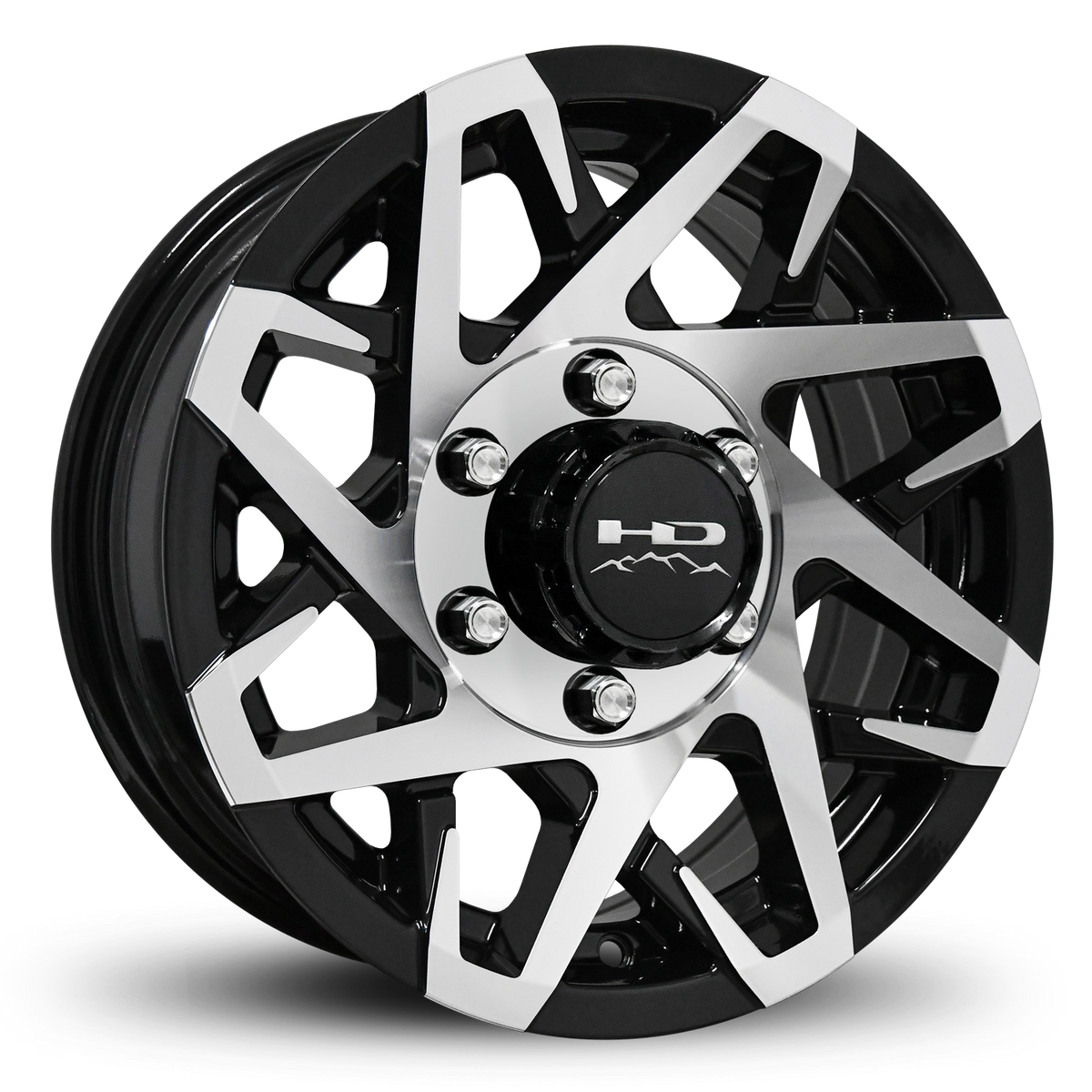 HD Trailer Canyon 16x6 +0 6x139.7mm 108mm Gloss Black/Machined Face