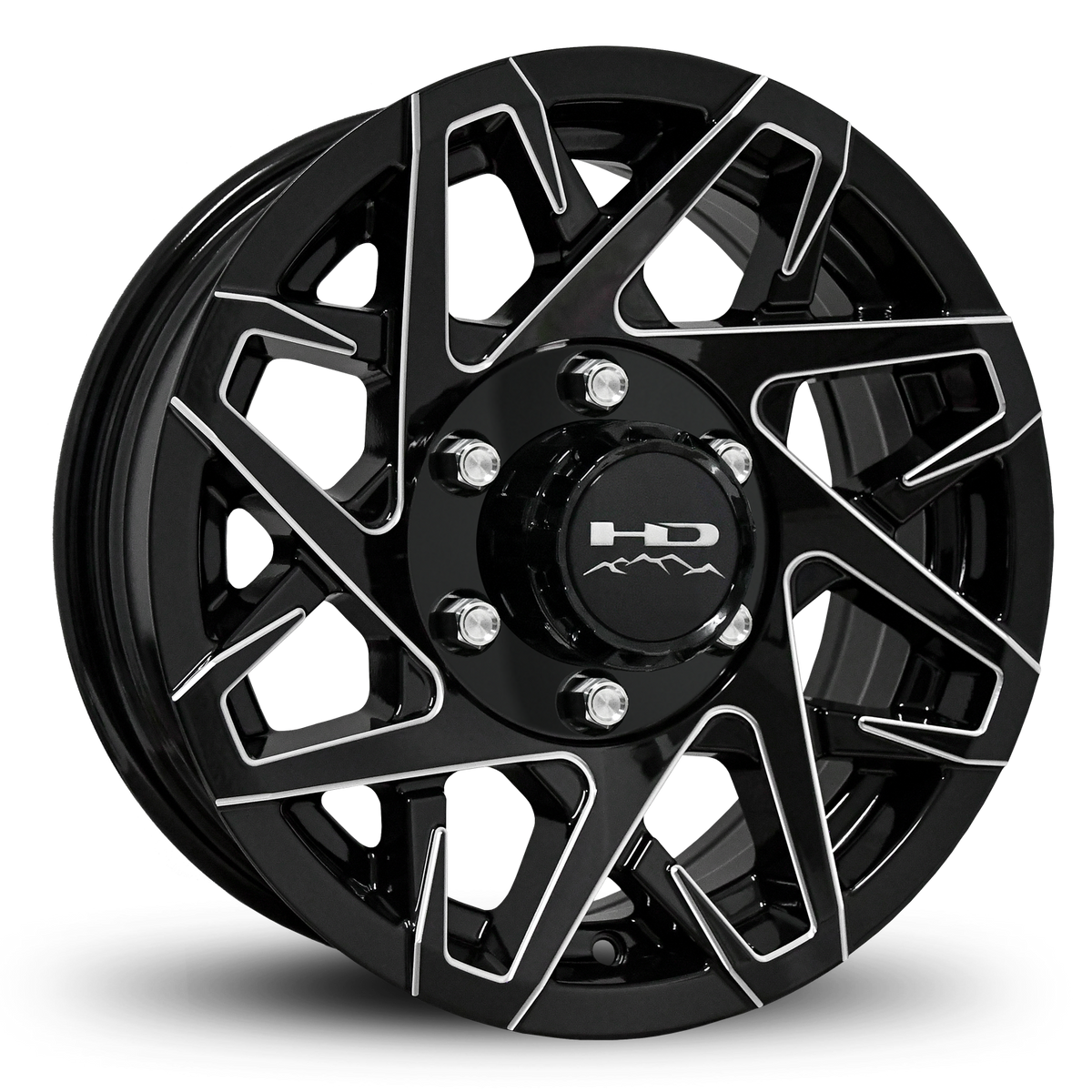 HD Trailer Canyon 16x6 +0 6x139.7mm 108mm Gloss Black/Milled Edge