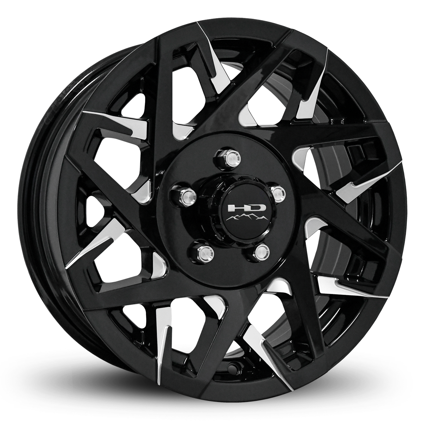 HD Trailer Canyon 15x6 +0 5x114.3mm 83mm Gloss Black/Milled Face