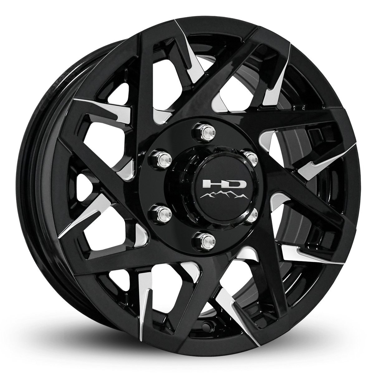 HD Trailer Canyon 15x6 +0 6x139.7mm 108mm Gloss Black/Milled Face