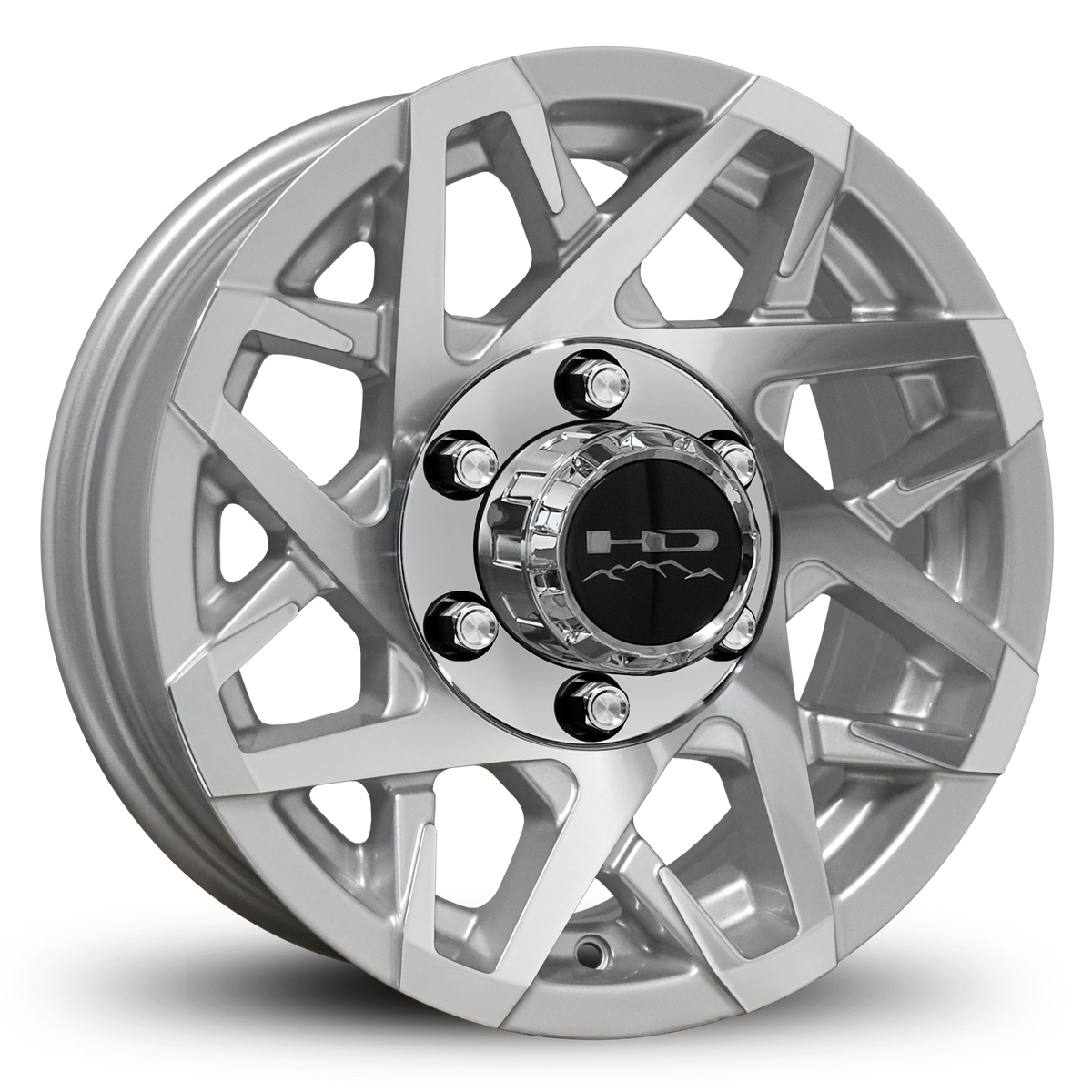 HD Trailer Canyon 16x6 +0 6x139.7mm 108mm Gloss Silver/Machined Face