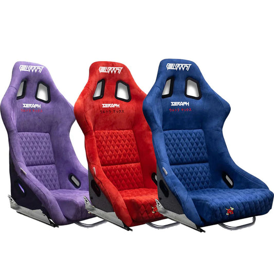 Bull Boost Performance Ultra-Max Adjustable Racing Bucket Seats w/ Seat sliders (Pair)