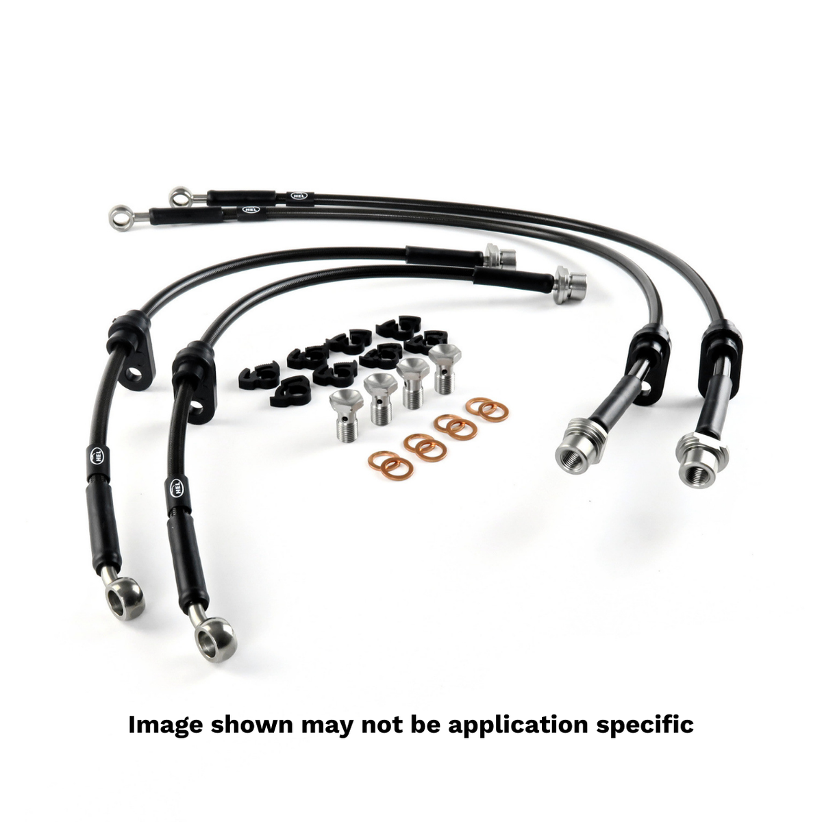 HEL Performance Brake Lines for Mitsubishi Galant 2.0 ABS 1993-1997, Stainless Steel Braided