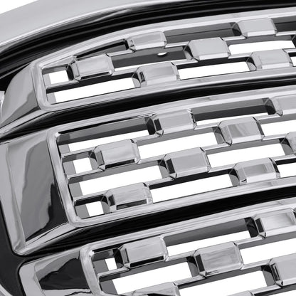 2017-2019 GMC Acadia Chrome Denali Style Mesh Front Upper Hood Grille