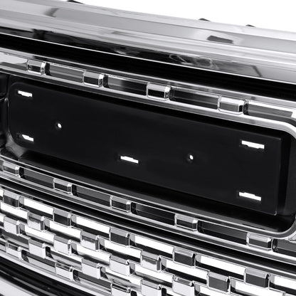 2017-2019 GMC Acadia Chrome Denali Style Mesh Front Upper Hood Grille