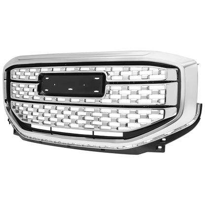 2017-2019 GMC Acadia Chrome Denali Style Mesh Front Upper Hood Grille