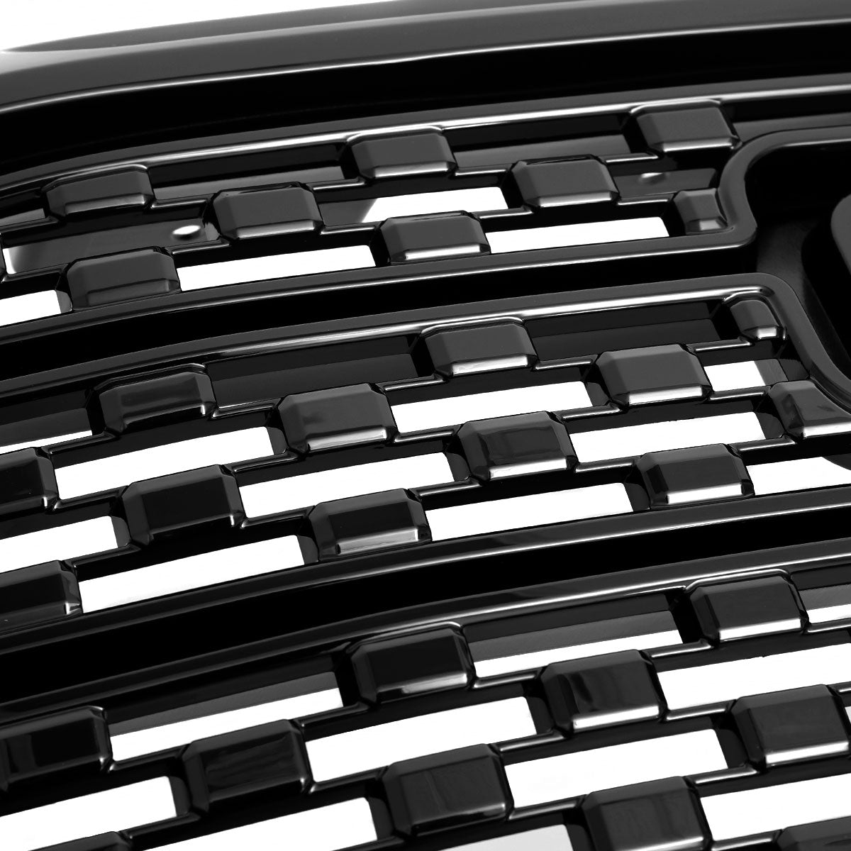 2017-2019 GMC Acadia Glossy Black Denali Style Mesh Front Upper Hood Grille