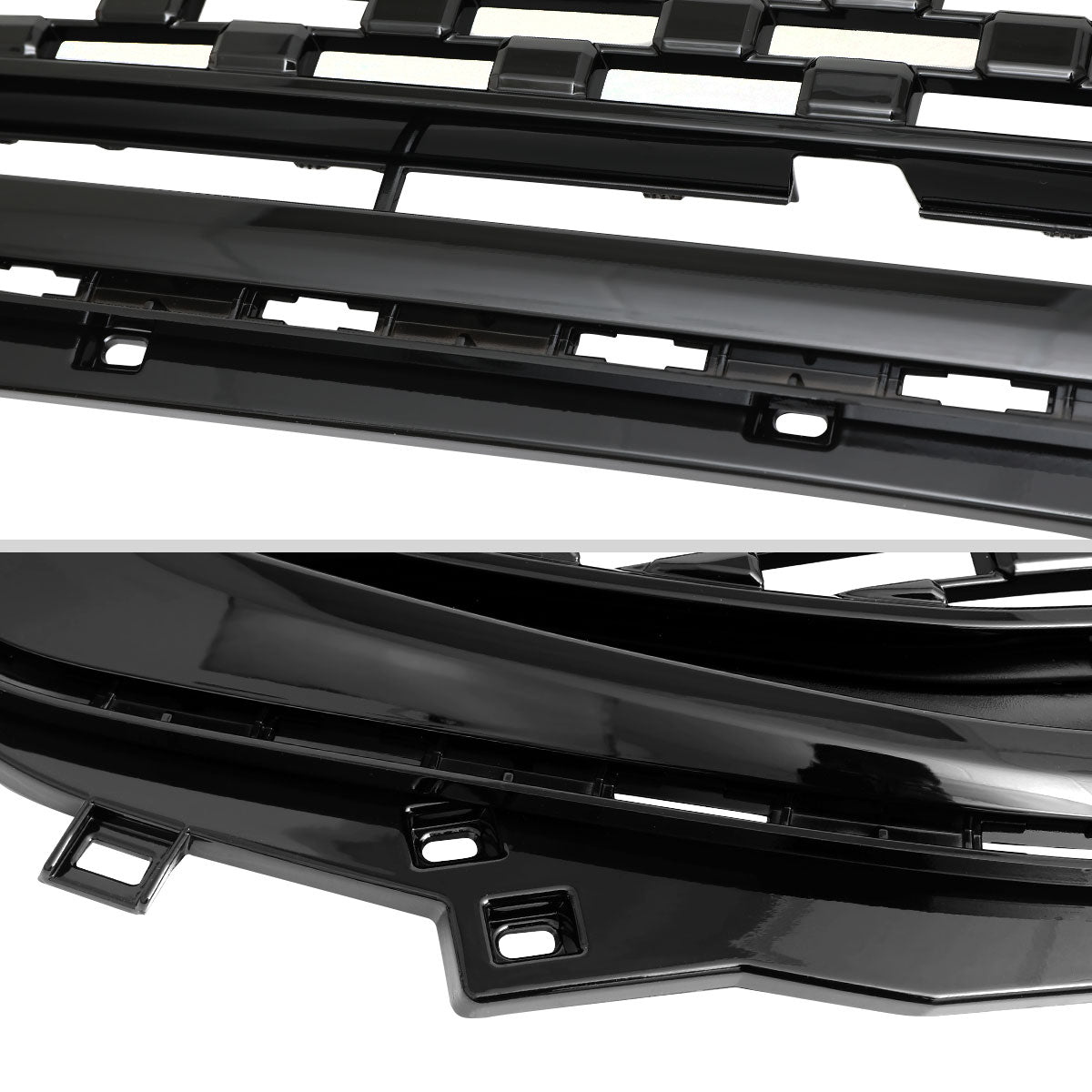 2017-2019 GMC Acadia Glossy Black Denali Style Mesh Front Upper Hood Grille