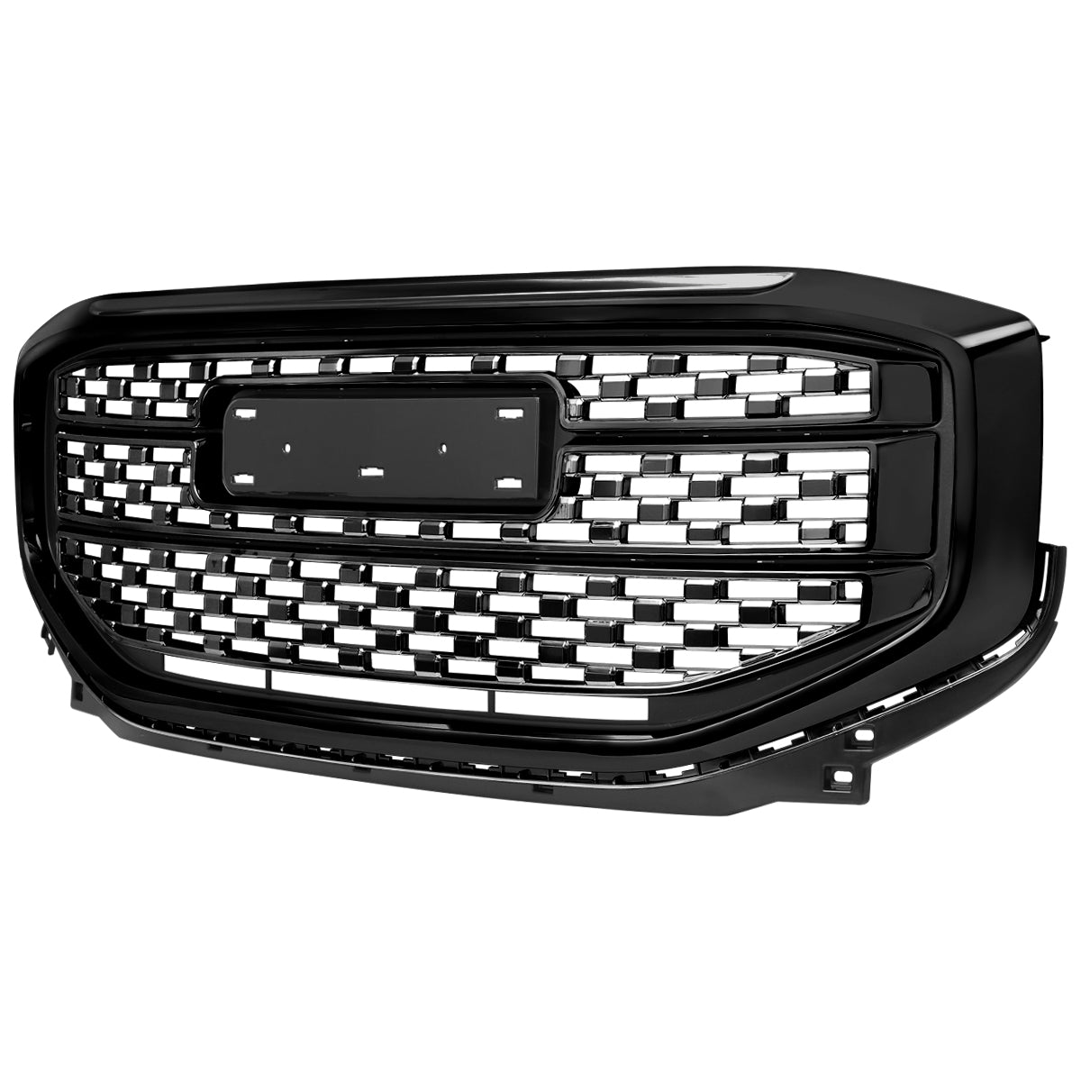 2017-2019 GMC Acadia Glossy Black Denali Style Mesh Front Upper Hood Grille