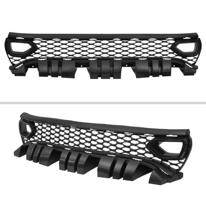 2015-2023 Dodge Charger SRT/RT/GT/Scat Pack Black Dual Snorkel Front Upper Grille
