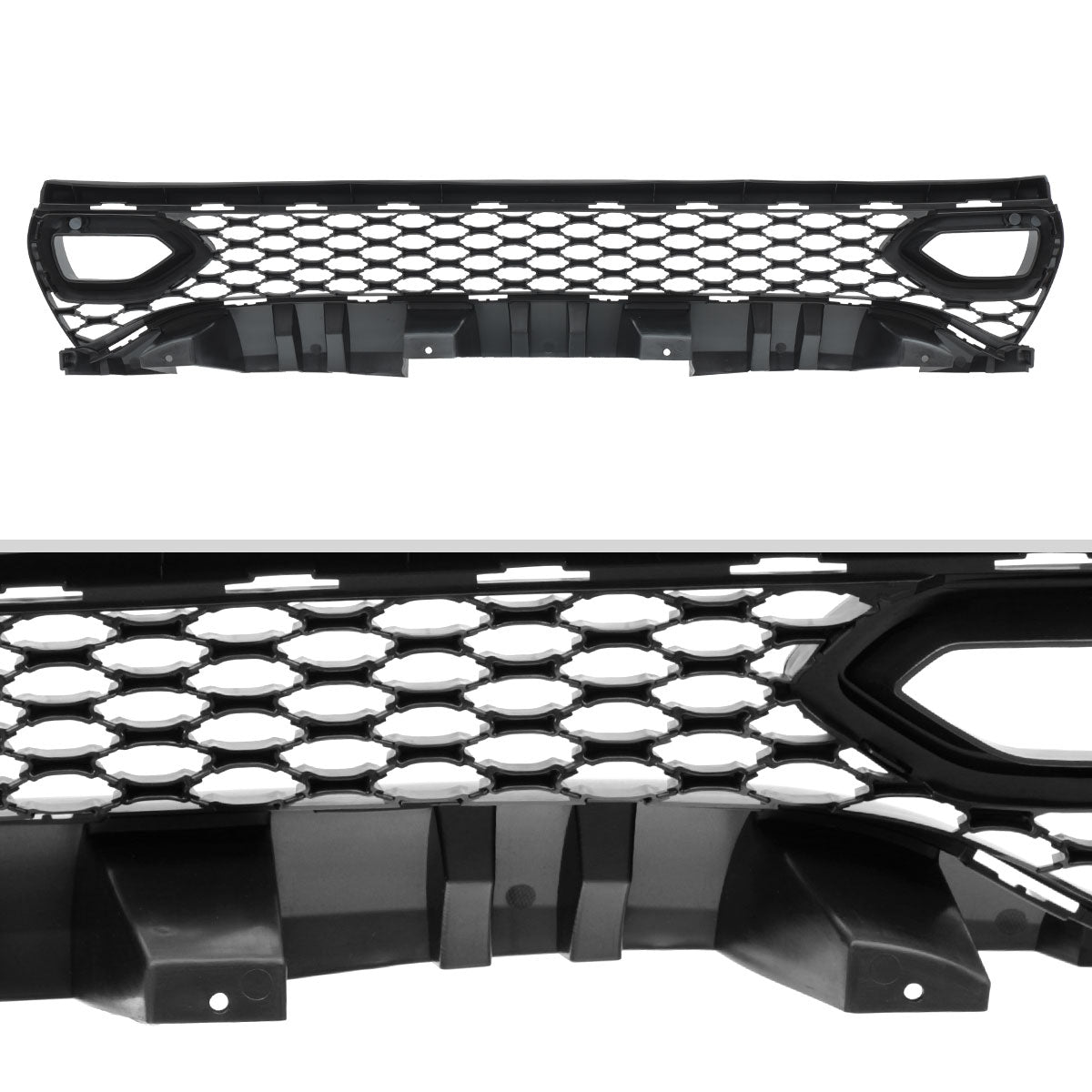 2015-2023 Dodge Charger SRT/RT/GT/Scat Pack Black Dual Snorkel Front Upper Grille
