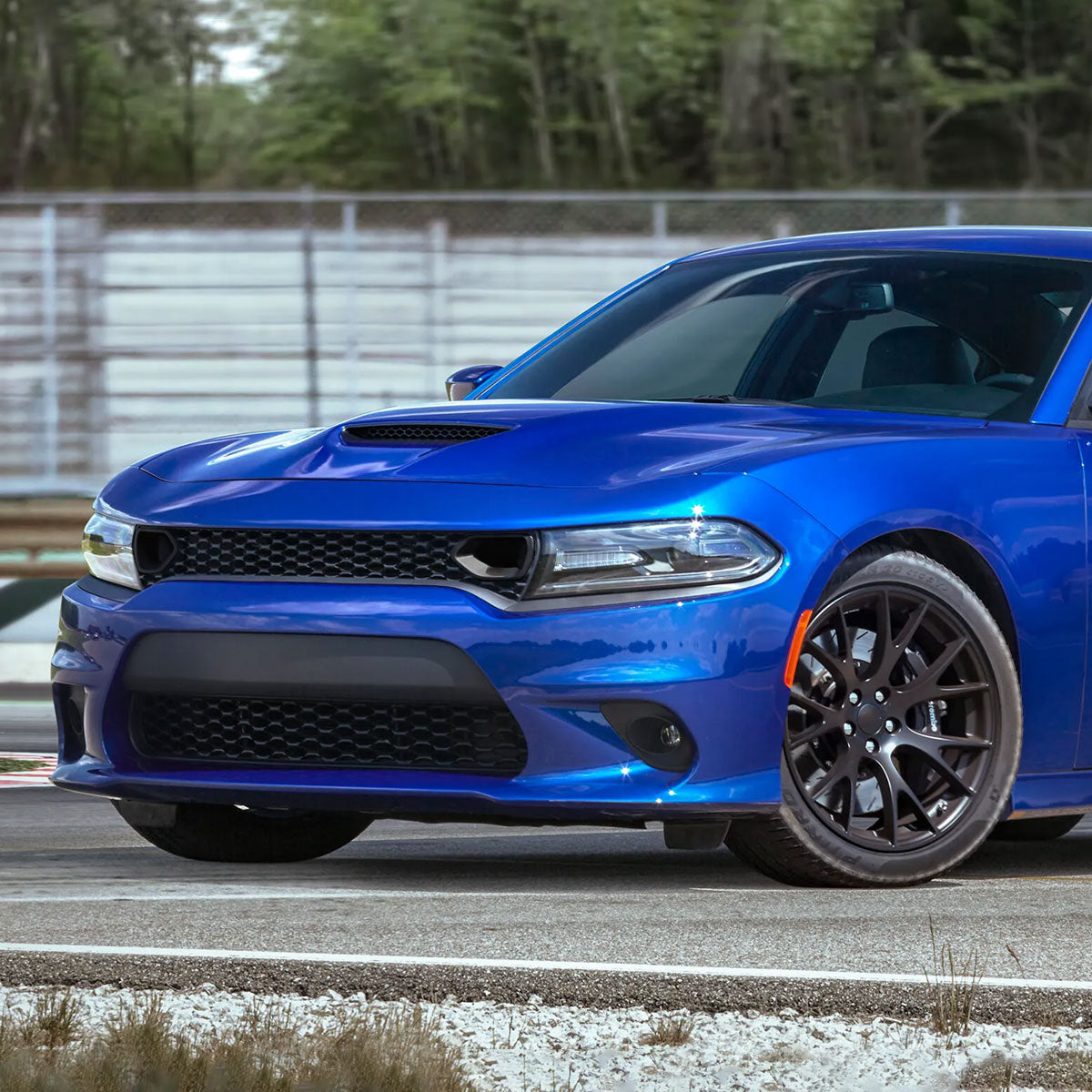 2015-2023 Dodge Charger SRT/RT/GT/Scat Pack Black Dual Snorkel Front Upper Grille
